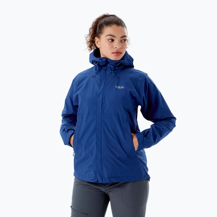 Rab Downpour Eco jachetă de ploaie pentru femei albastru marin QWG-83 3