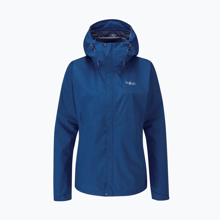 Rab Downpour Eco jachetă de ploaie pentru femei albastru marin QWG-83 12
