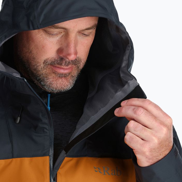Rab Arc Arc Eco jachetă de ploaie cu membrană gri pentru bărbați QWH-07-BEM-SML 4