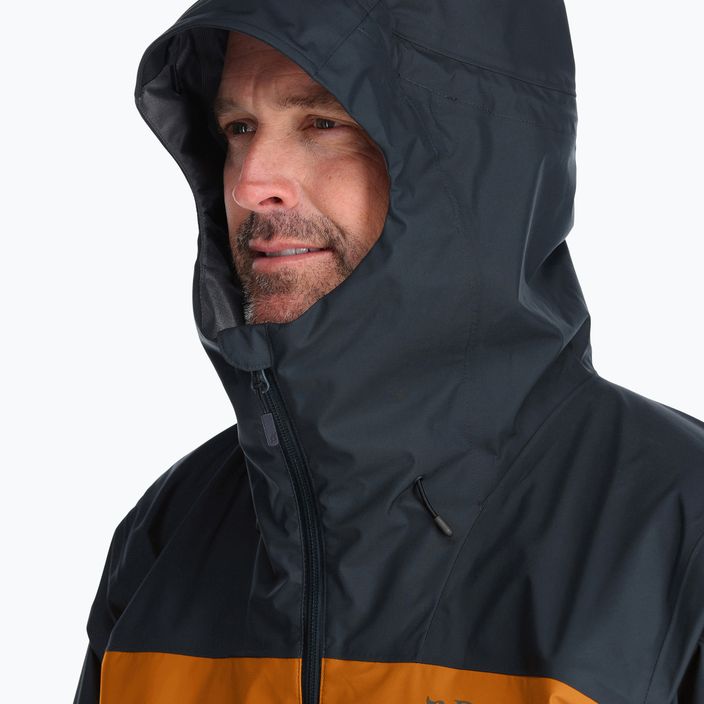 Rab Arc Arc Eco jachetă de ploaie cu membrană gri pentru bărbați QWH-07-BEM-SML 5