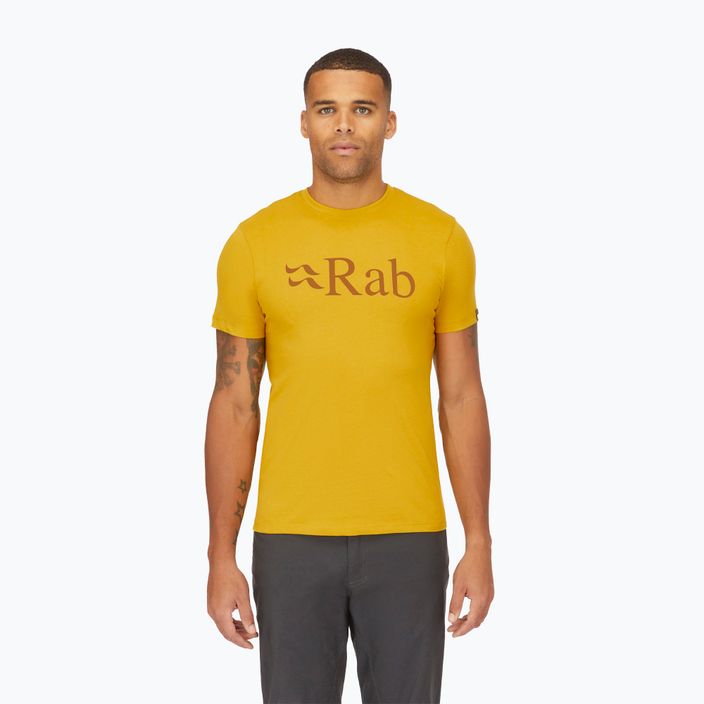 Tricou pentru bărbați Rab Stance Logo sahara