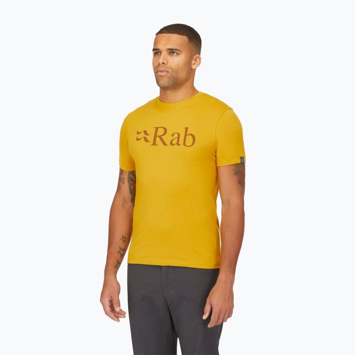 Tricou pentru bărbați Rab Stance Logo sahara 3