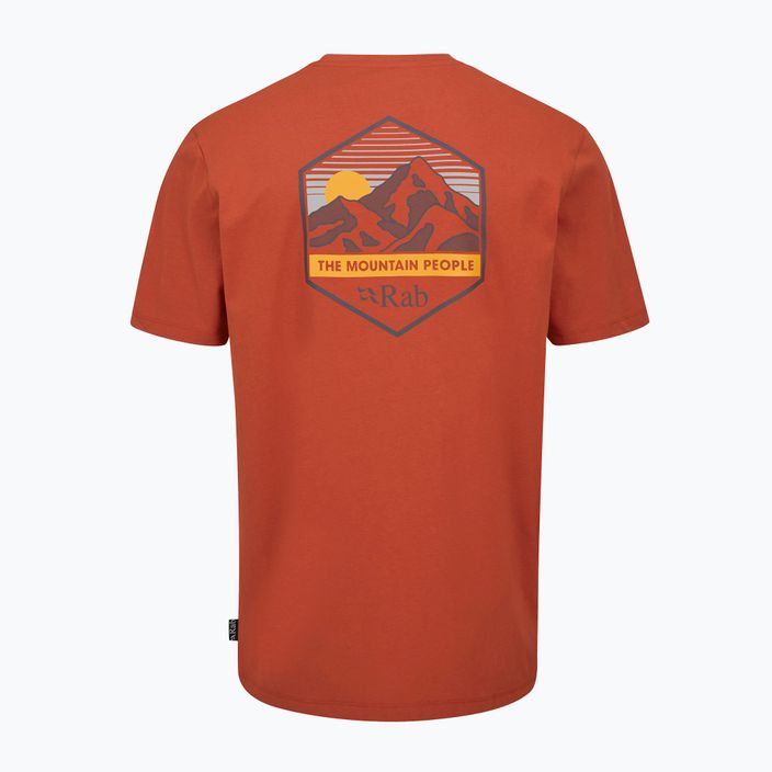 Tricou pentru bărbați Rab Stance Mountain Peak red clay 7