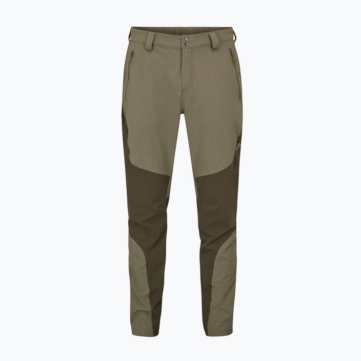 Pantaloni softshell pentru bărbați Rab Torque Mountain light khaki/army