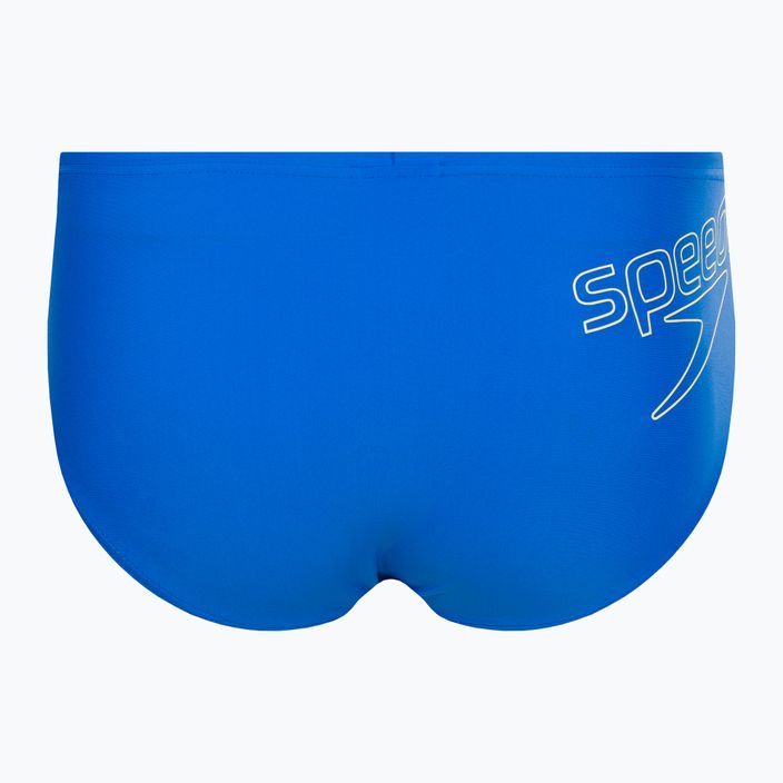 Speedo Logo Brief slip de înot pentru copii albastru 8-0031491414372 3