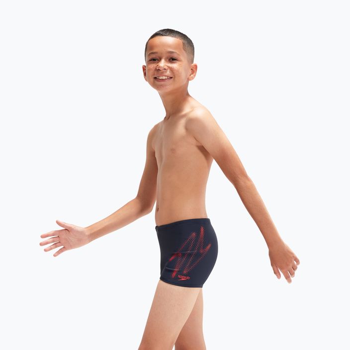 Speedo Hyper Boom Logo Placement Aquashort pantaloni de înot pentru copii albastru marin 8-00315415190 6