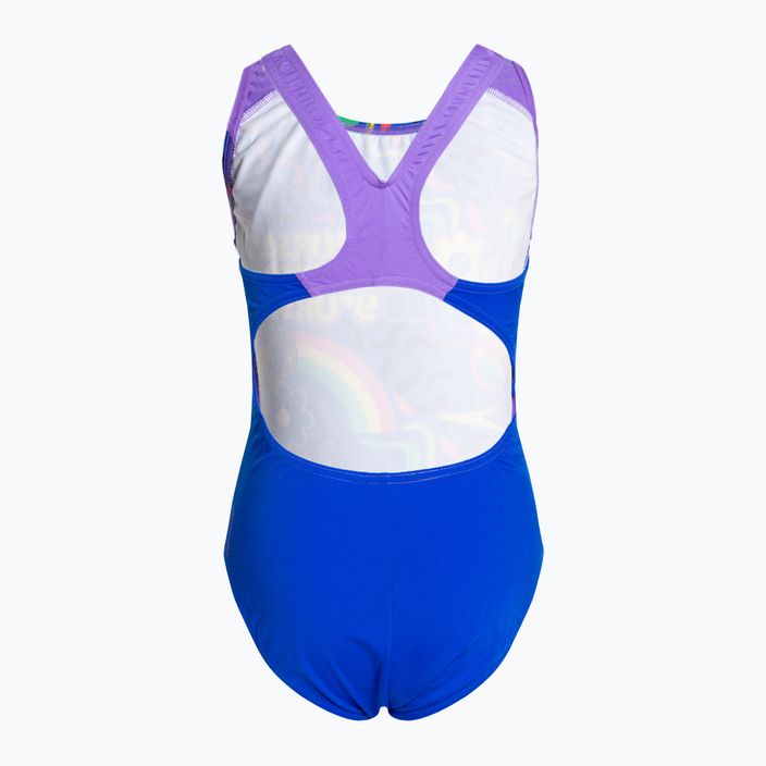 Speedo Digital Placement Splashback costum de baie pentru copii albastru și mov 8-00262514737 2