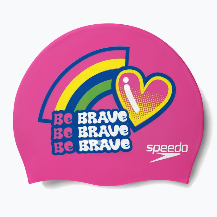 Șapcă pentru copii Speedo Printed Silicone Junior roz 8-0838614636 3