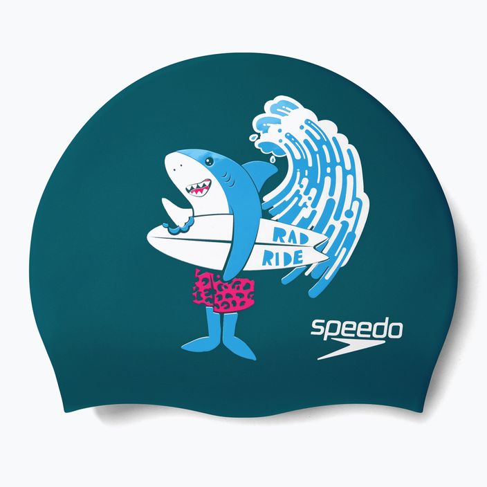 Șapcă pentru copii Speedo Printed Silicone Junior albastru marin 8-0838614637 3
