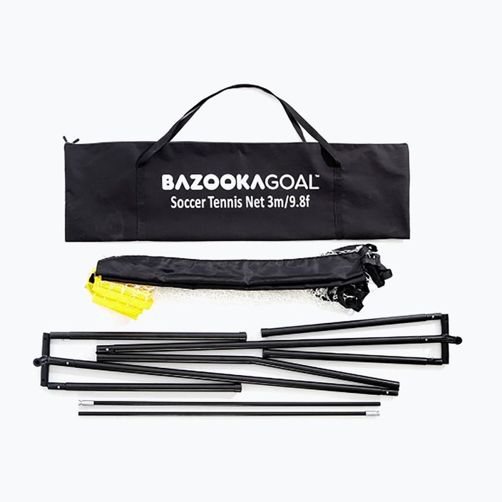 Bazookagoal Plasă de fotbal și tenis 300 x 100/150 cm negru 3267 2
