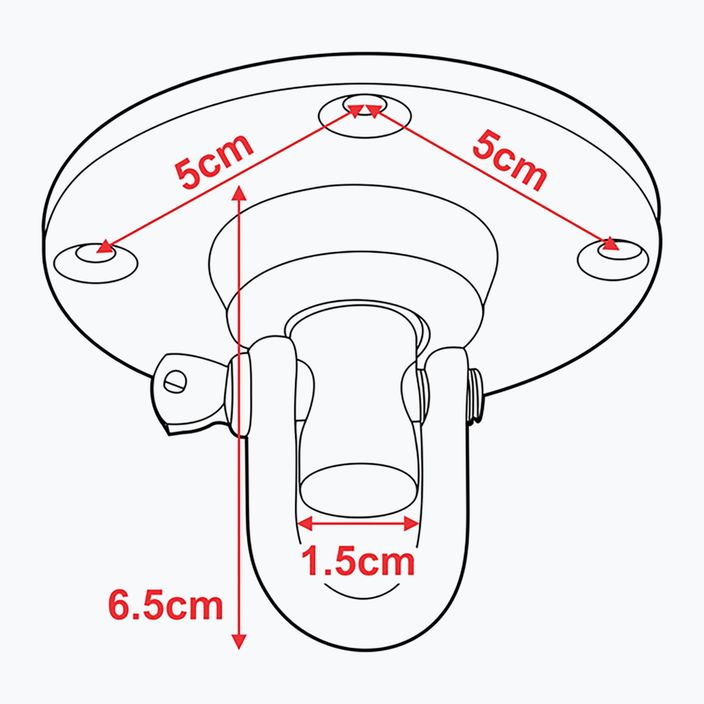 Suport de tavan pentru RDX Iron Swivel Regular sac de box negru SWI-R1B 5