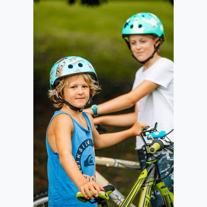 Cască de ciclism pentru copii Hornit Sloth blue/brown 14