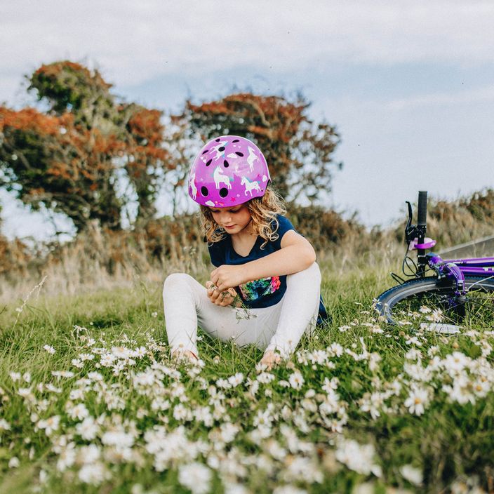 Cască de ciclism pentru copii Hornit Unicorn purple/white 11