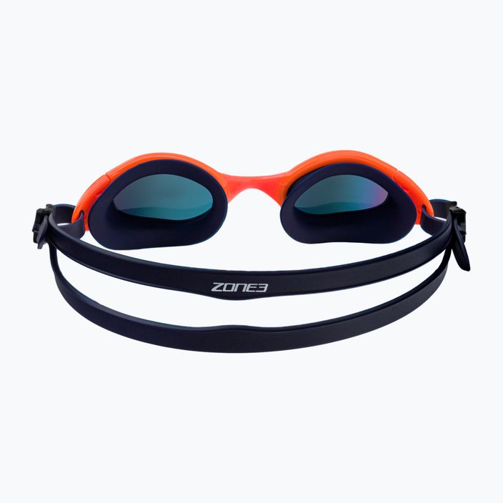 Ochelari de înot Zone3 Attack albastru marin și portocaliu SA19GOGAT113 5