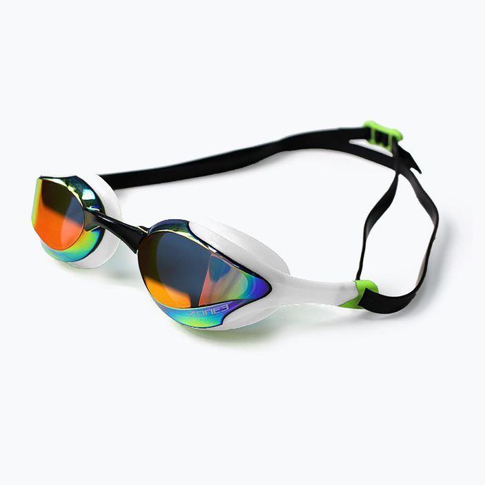 Ochelari de înot ZONE3 Volare Streamline Racing white/lime