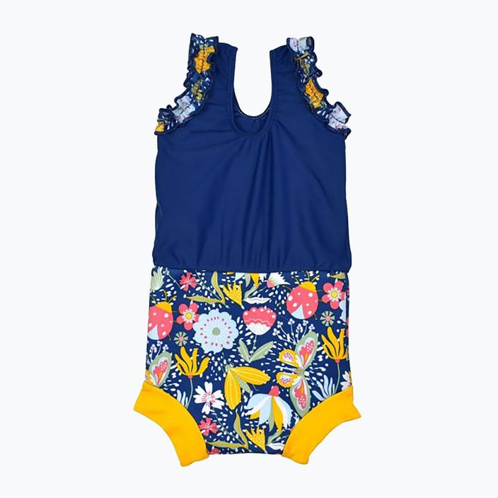 Costum de baie întreg pentru copii Splash About Happy Nappy Meadow albastru marin CHNGDL 2