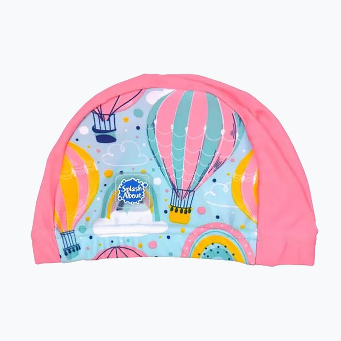 Șapcă de înot pentru copii Splash About Arka Baloane roz SHUA0 4