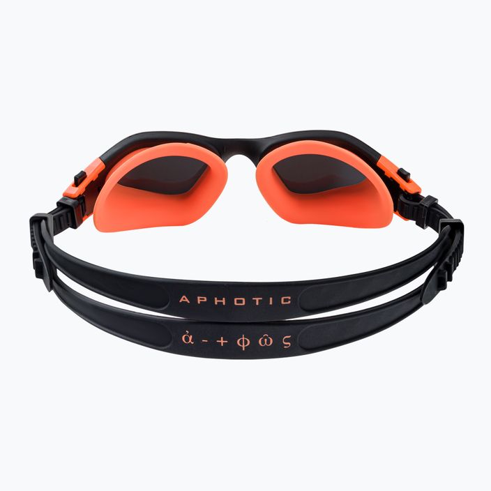 Ochelari de înot HUUB Aphotic Polarizat și oglindă negru-portocaliu A2-AG 5