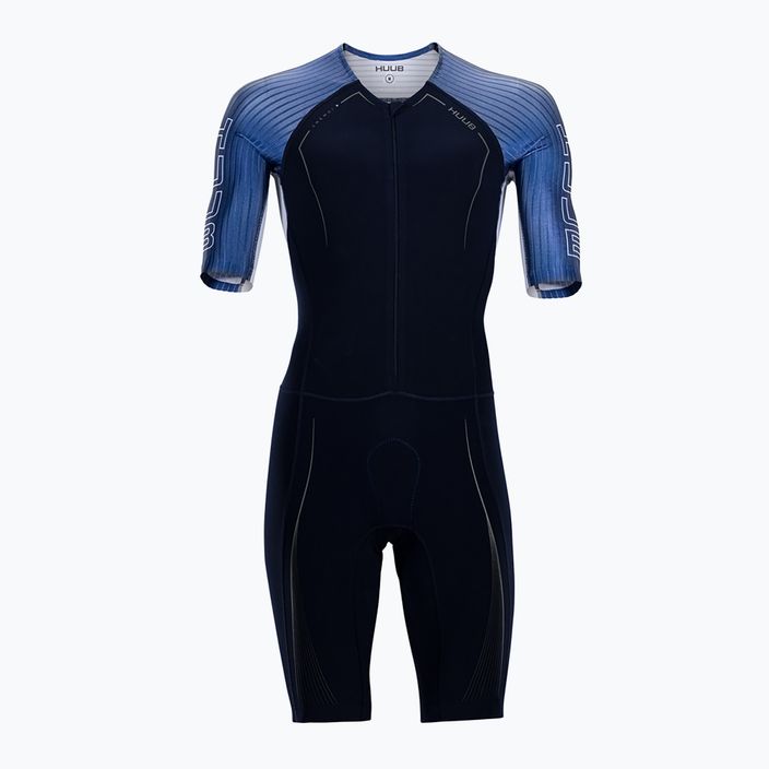 HUUB costum de triatlon pentru bărbați Anemoi Aero + Flatlock negru-albastru ANEPF 8
