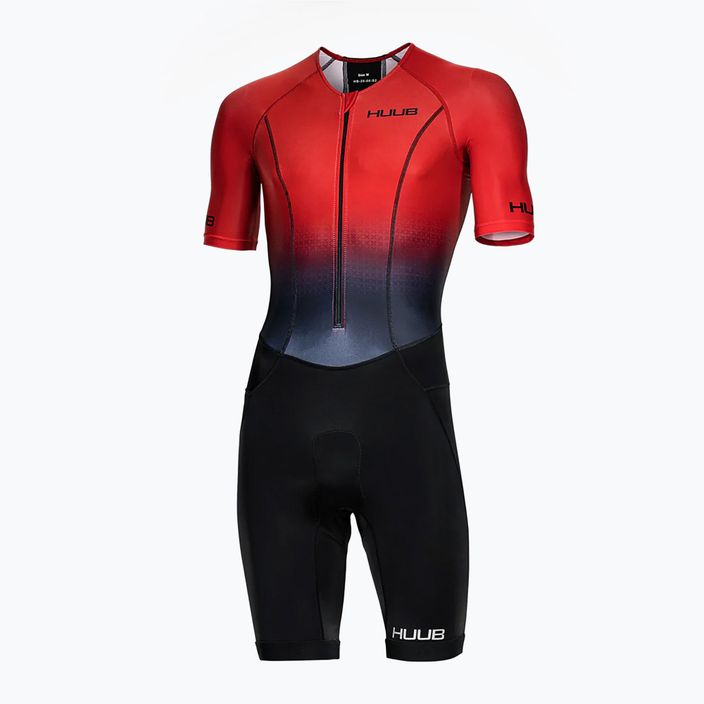 Bărbați HUUB Commit Long Course Triathlon Suit negru/roșu COMLCS 8