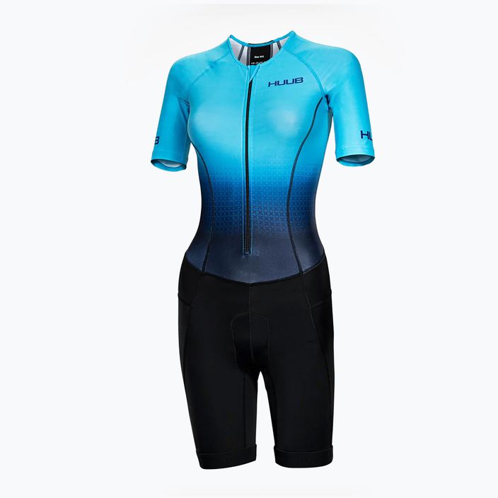 Costum de triatlon pentru femei HUUB Commit Long Course Suit negru-albastru COMWLCS 7