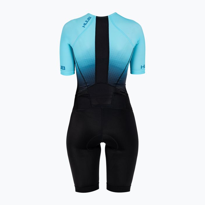 Costum de triatlon pentru femei HUUB Commit Long Course Suit negru-albastru COMWLCS 2