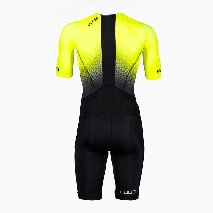 Costum de triatlon pentru bărbați HUUB Commit Long Course negru/galben COMLCSFY 11