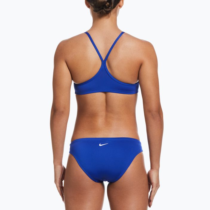 Costum de baie din două piese pentru femei Nike Essential Sports Bikini albastru marin NESSA211-418 2