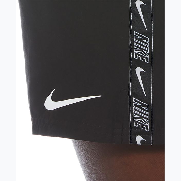 Pantaloni scurți de înot pentru bărbați Nike Logo Tape 5" Volley black 5