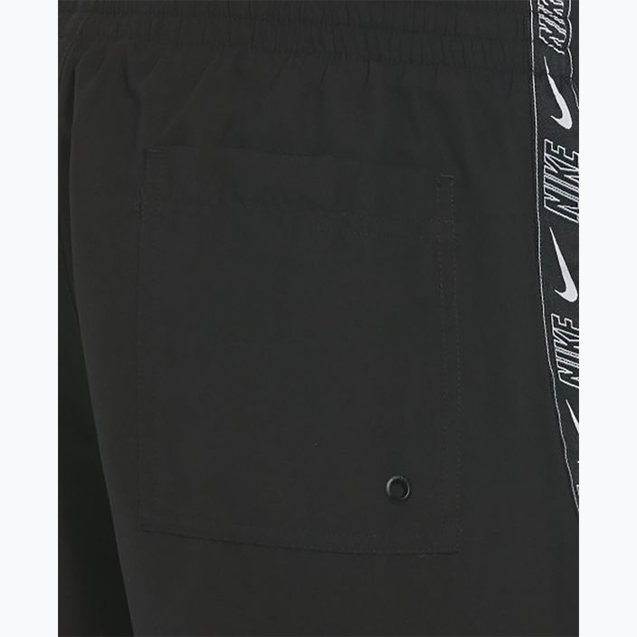 Pantaloni scurți de înot pentru bărbați Nike Logo Tape 5" Volley black 6