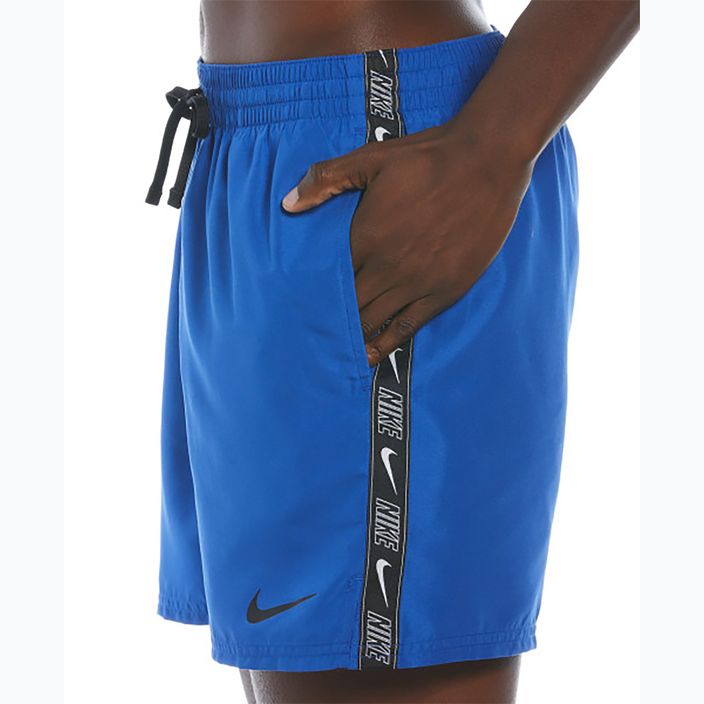 Pantaloni scurți de înot pentru bărbați Nike Logo Tape 5" Volley game royal 3
