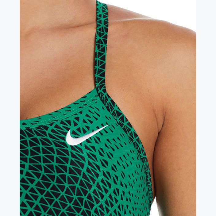 Costum de baie dintr-o bucată pentru femei Nike Hydrastrong Delta Racerback court green 6