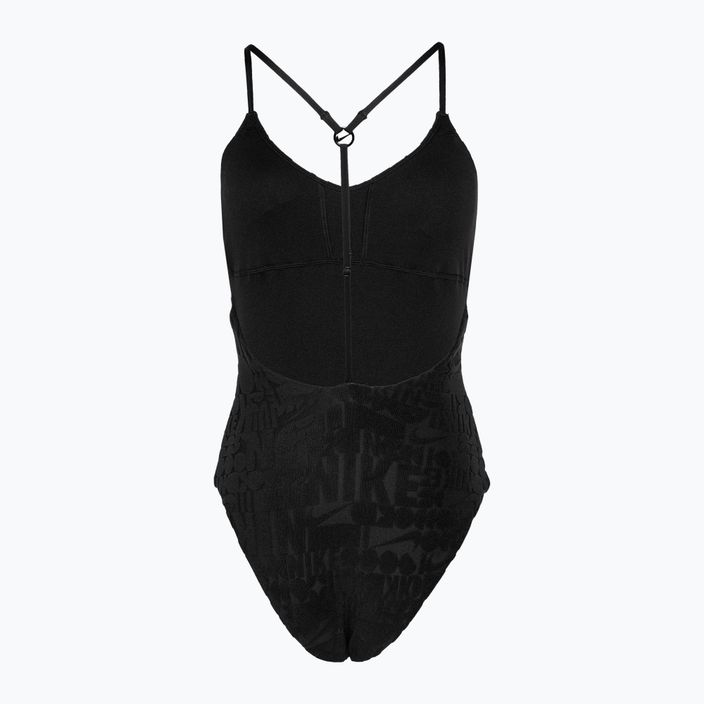 Costum de baie dintr-o bucată pentru femei Nike Retro Flow Terry black 2