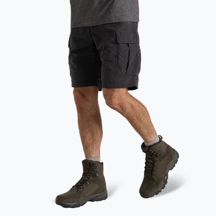 Pantaloni scurți de trekking pentru bărbați Craghoppers NosiLife Cargo Short III black pepper 4