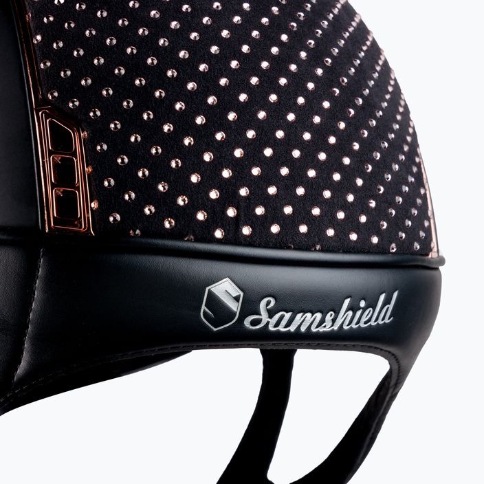Samshield Equestrian Helmet Shadowmatt Alcantara Sparkling Vintage Rose negru 3125659493489 5