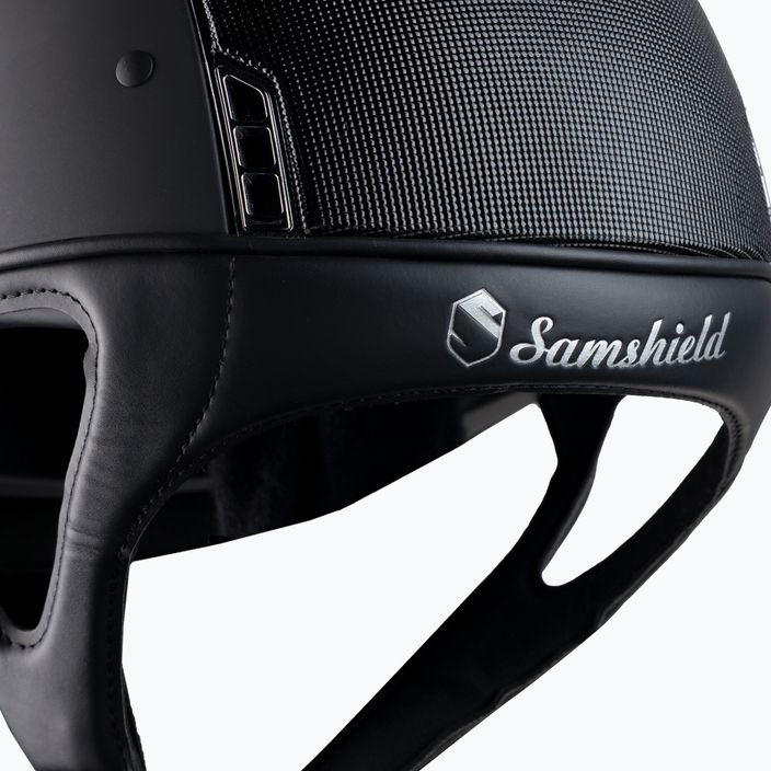 Cască de călărie Samshield Shadowmatt Shimmer Top negru 3125659621387 6