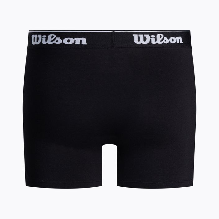 Wilson 2-pachet de boxeri pentru bărbați, negru, lime W875V-270M 4