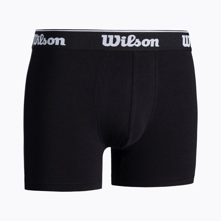 Wilson 2-pachet de boxeri pentru bărbați, negru, lime W875V-270M 6