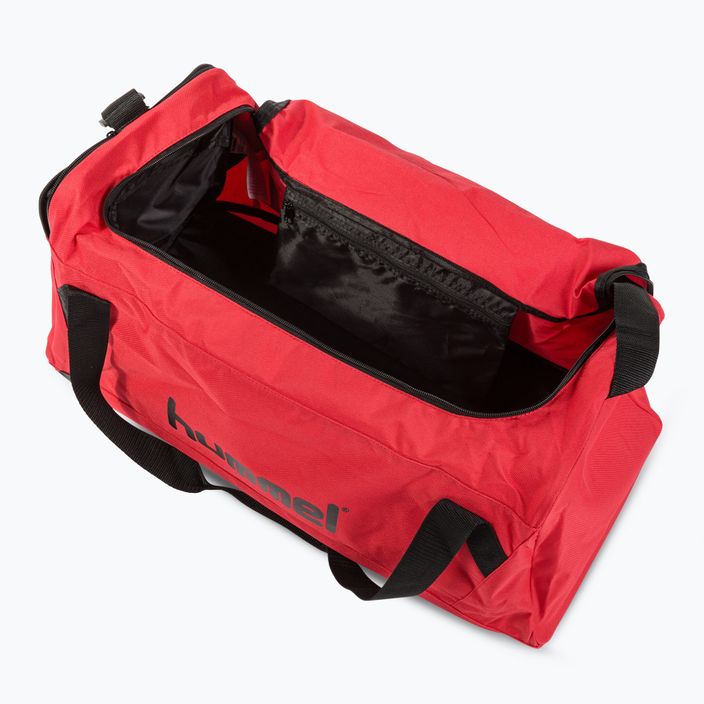 Hummel Core Sports 31 l sac de antrenament roșu adevărat/negru 5