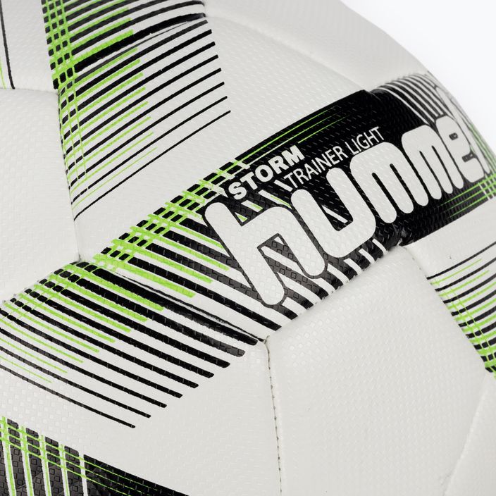 Hummel Storm Trainer Light FB fotbal alb/negru/verde mărimea 3 3