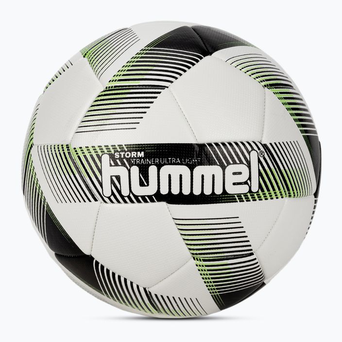 Hummel Storm Trainer Ultra Lights FB fotbal alb/negru/verde mărimea 5