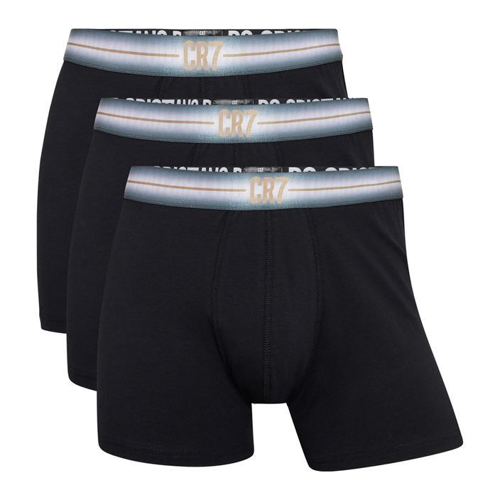 Pantaloni scurți de boxer CR7 Basic Trunk pentru bărbați 3 perechi negru/navy blue 2