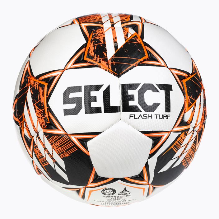 SELECT Flash Turf fotbal v23 alb / portocaliu 110047 fotbal v23 alb / portocaliu mărimea 4 2