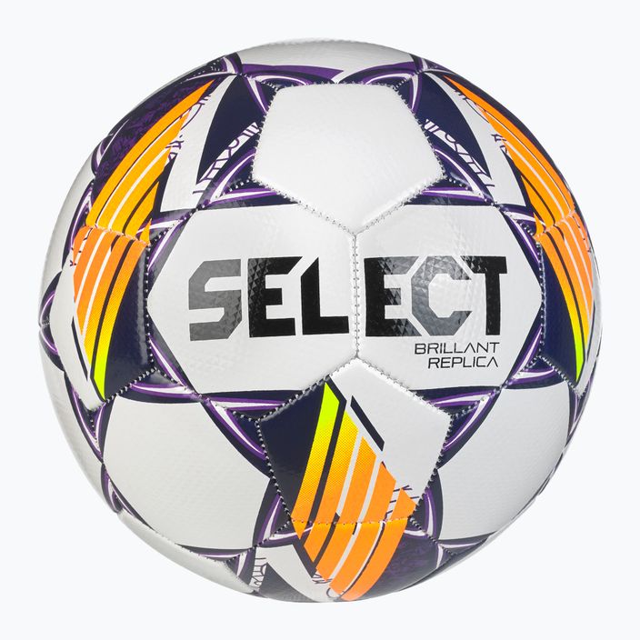 SELECT Brillant Replica v24 alb/purpuriu dimensiune 4 fotbal
