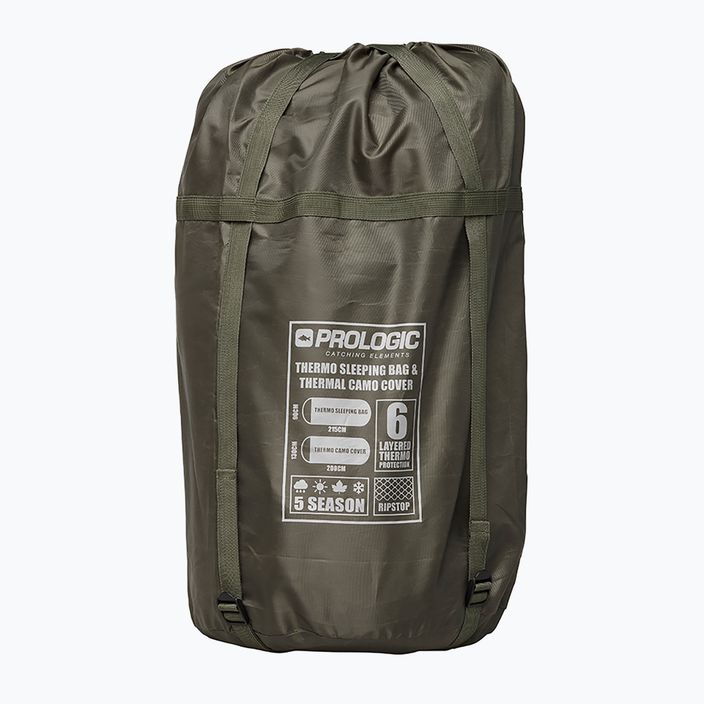 Prologic Element Comfort S/Bag & Thermal Camo Cover 5 Sezon verde PLB041 sac de dormit 6