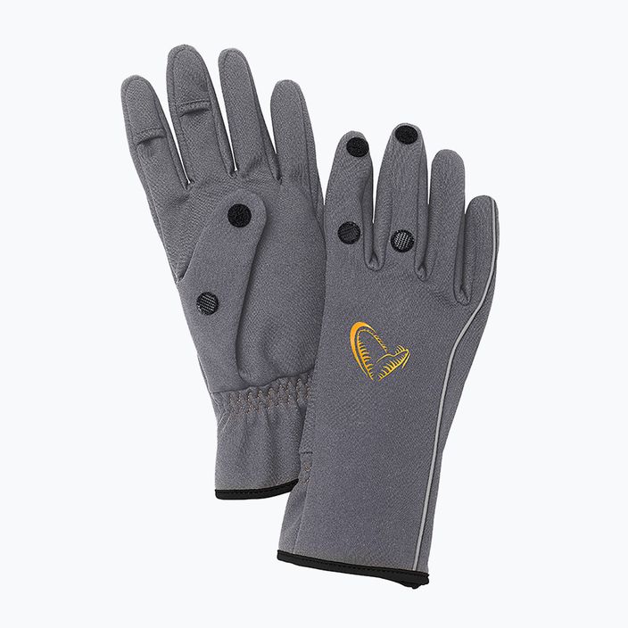 Mănuși de pescuit Savage Gear Softshell Glove, gri, 76460 7