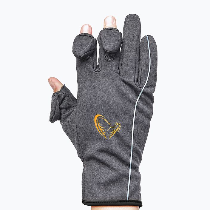 Mănuși de pescuit Savage Gear Softshell Glove, gri, 76460 8
