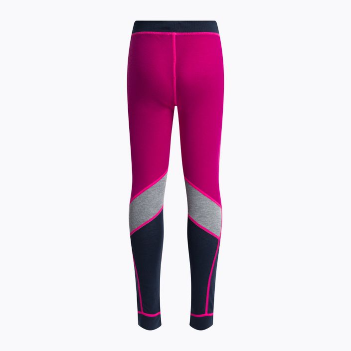 Lenjerie termoactivă pentru copii Color Kids Ski Underwear Colorblock roz-neagră 740777.5885 6