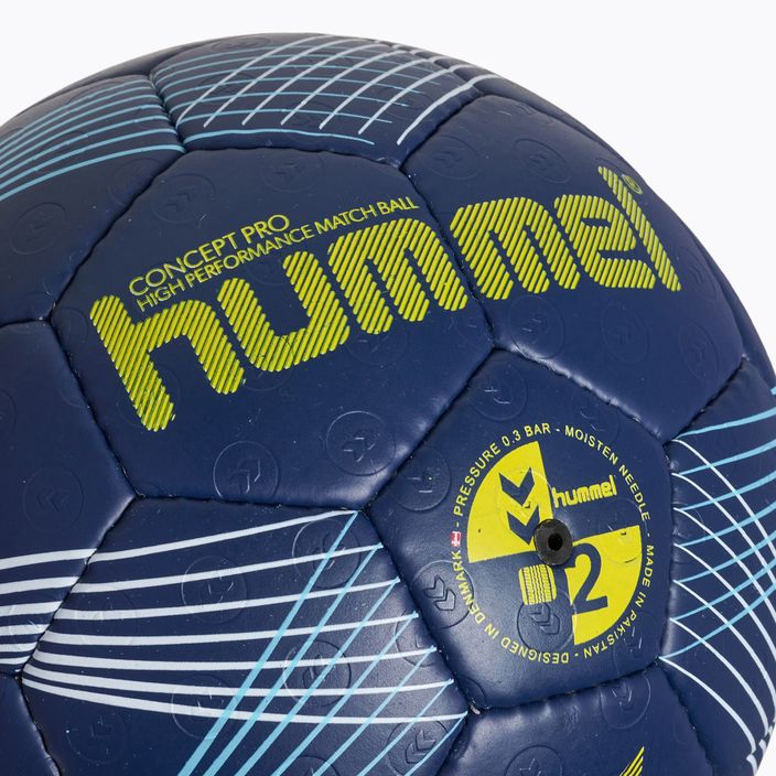 Hummel Concept Pro HB handbal marină/galbenă mărimea 2 3