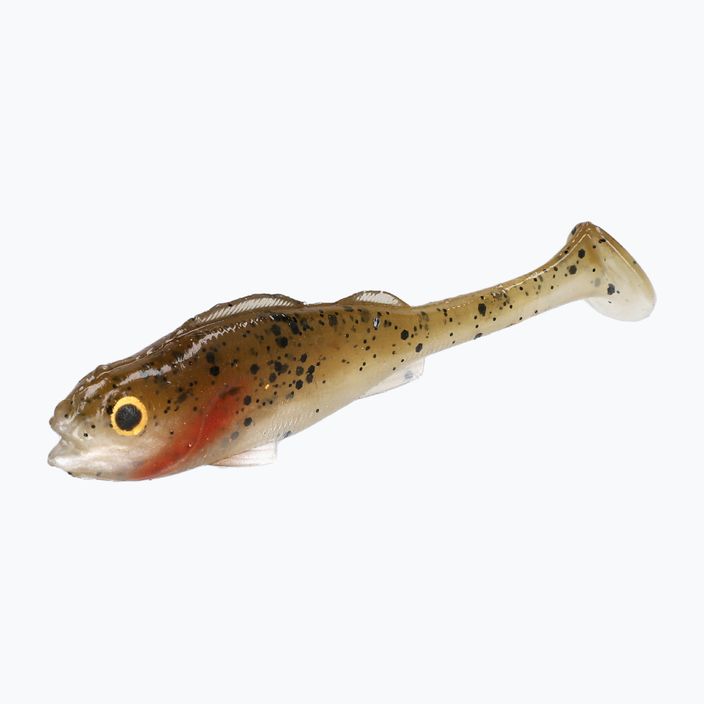 Mikado Real Fish 4 buc. momeală de cauciuc maro PMRFP-9.5-RUFFE